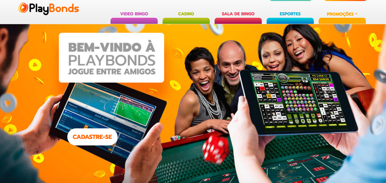Playbonds Casino Homepage